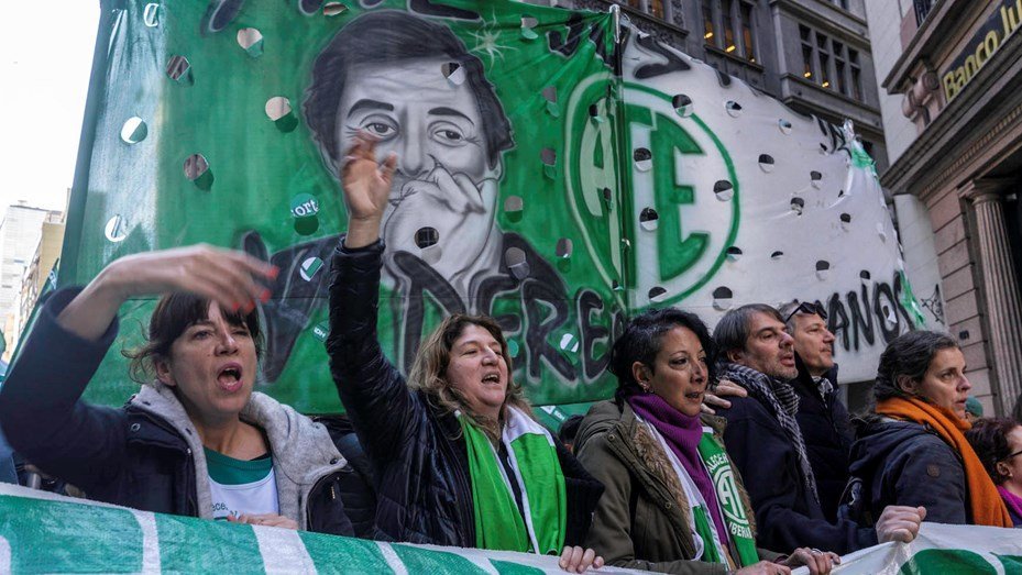 ATE comienza el paro nacional de 36 horas contra el ajuste
