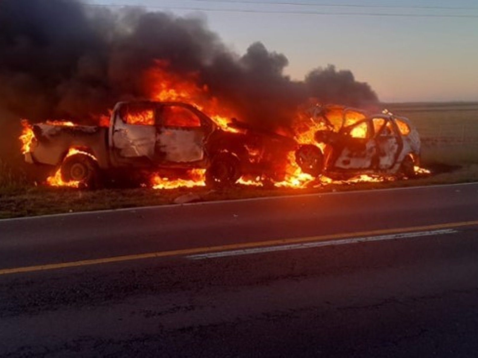 Cinco muertos en dos choques brutales en rutas bonaerenses