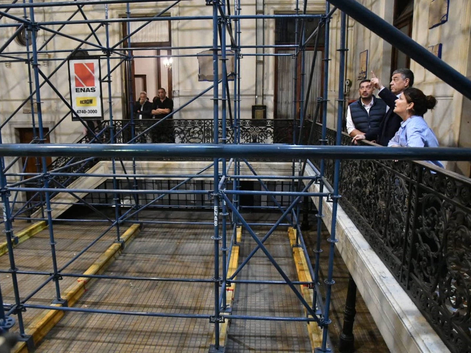 Cómo son las obras de restauración de la Casa de la Cultura, el edificio que albergó al diario La Prensa