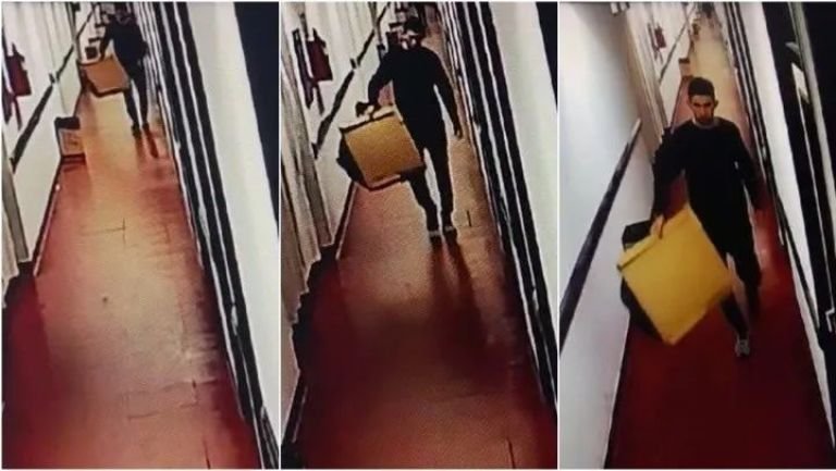 Empleado de un hospital robó una estufa de pediatría, quedó filmado y lo detuvieron