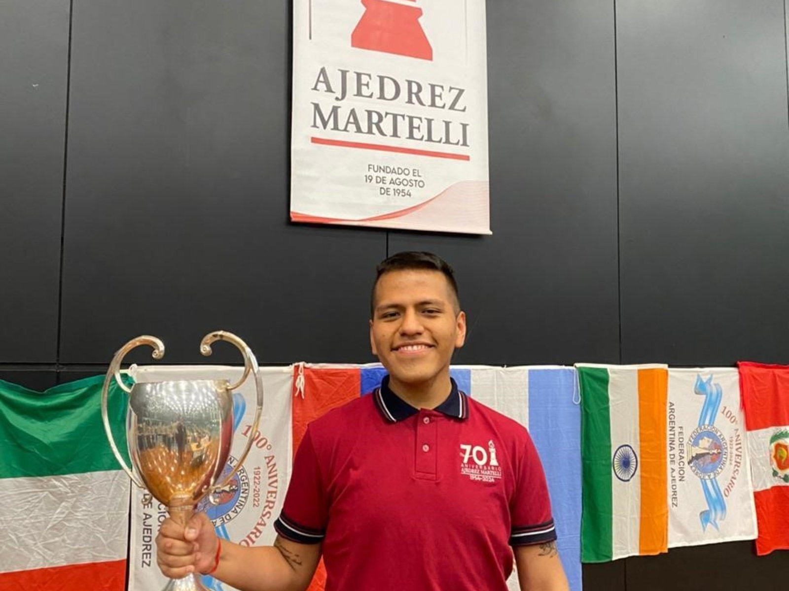 Lucas Coro, el sorprendente campeón del Abierto de ajedrez ProAM Copa Clarín-Ciudad de Vicente López