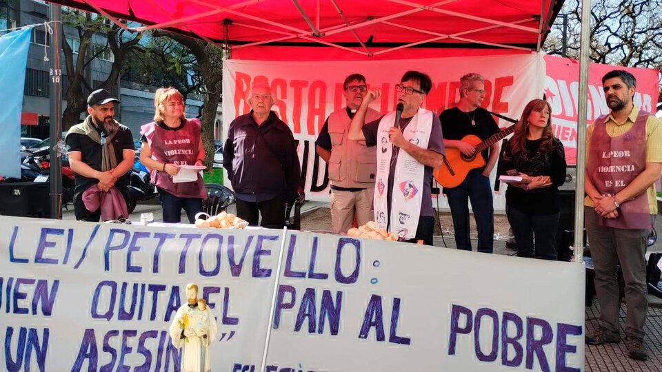Pérez Esquivel y un reclamo ecuménico contra el hambre ante el ministerio de Pettovello | “Quien le quita el pan al pobre es un asesino”