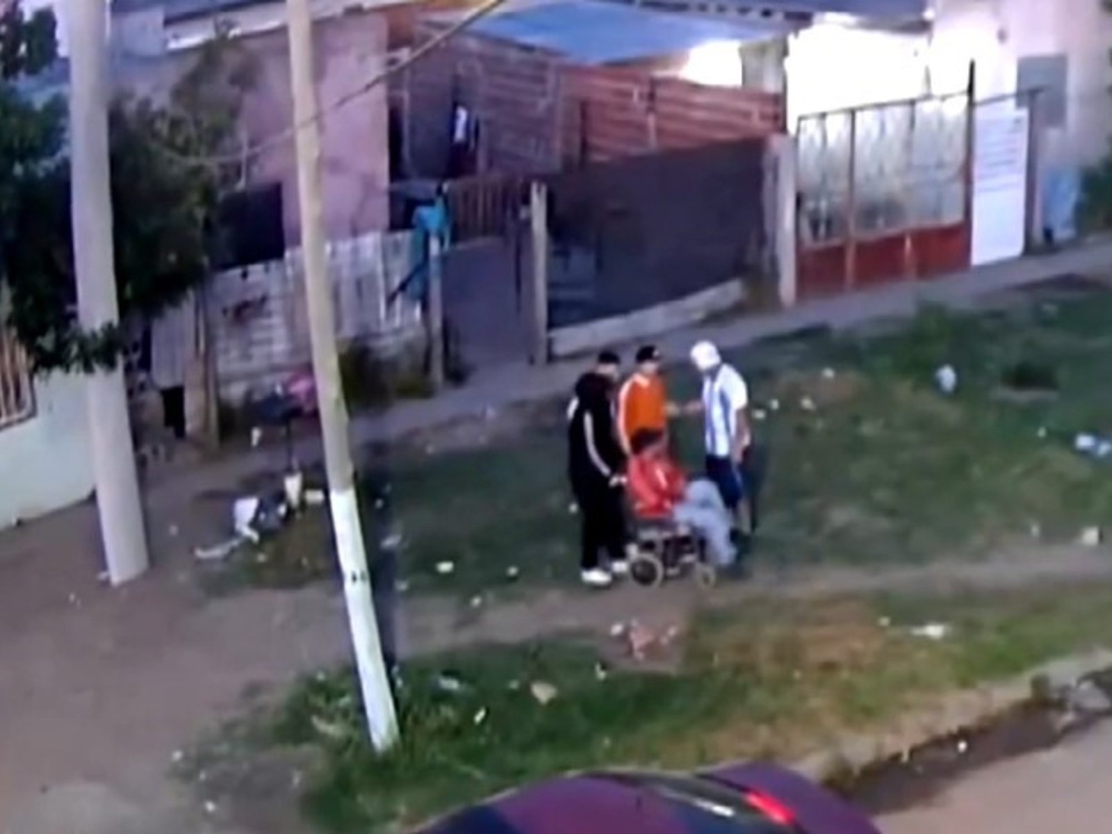 quedó grabado en una cámara de seguridad en Moreno