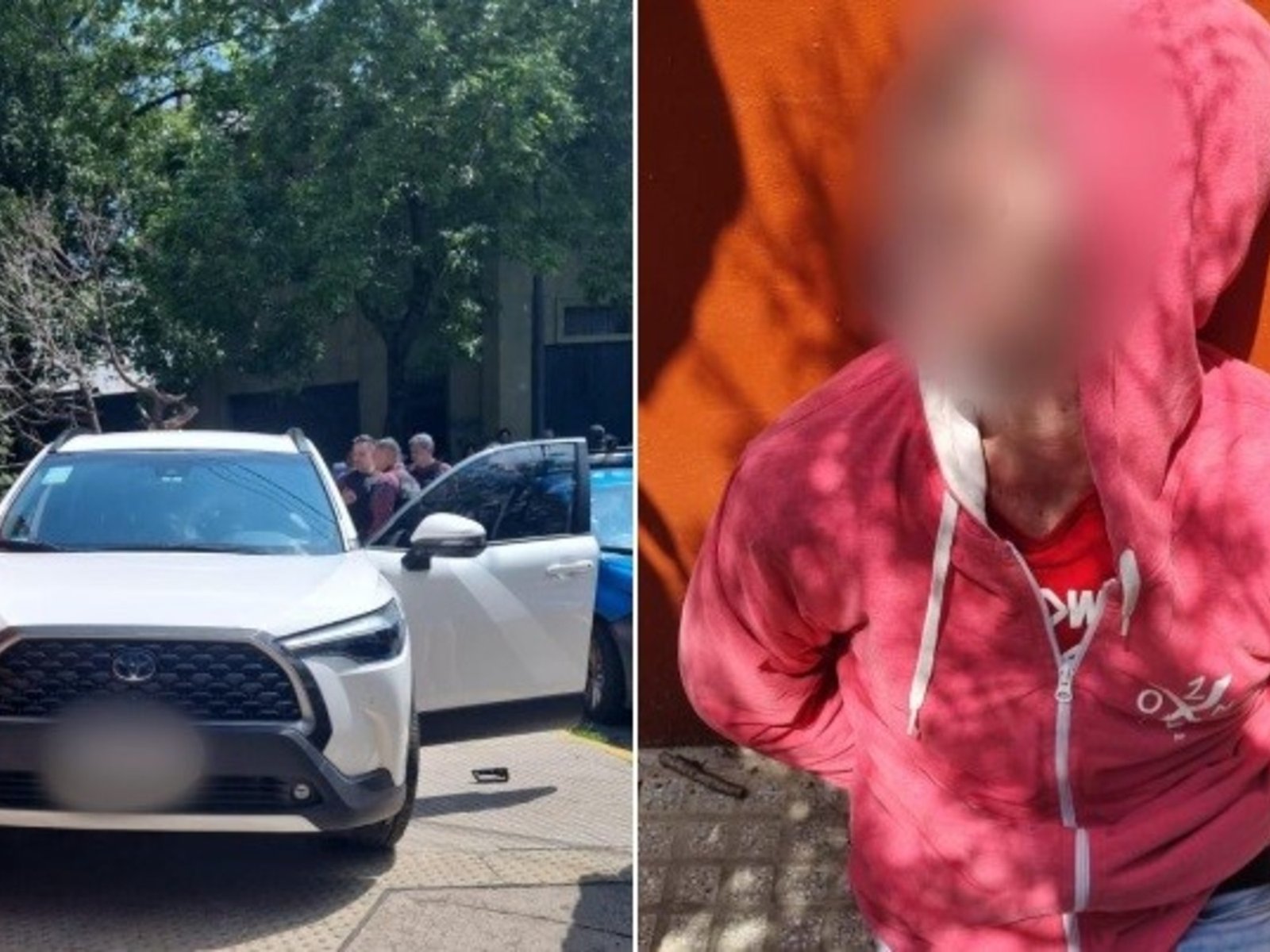 una mujer atropelló con su camioneta a un ladrón que intentó asaltarla