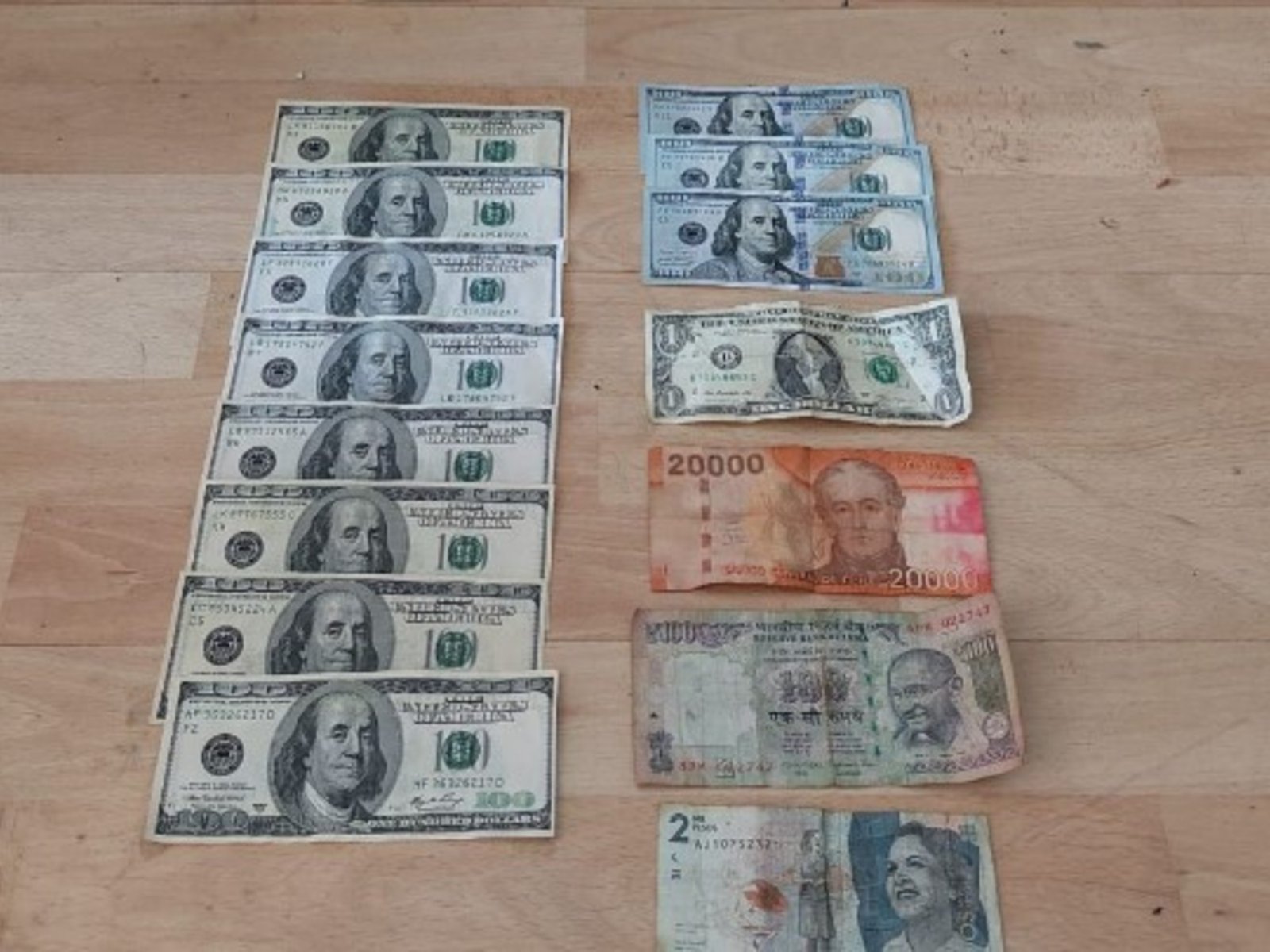 11 detenidos y cuántos billetes truchos tenían