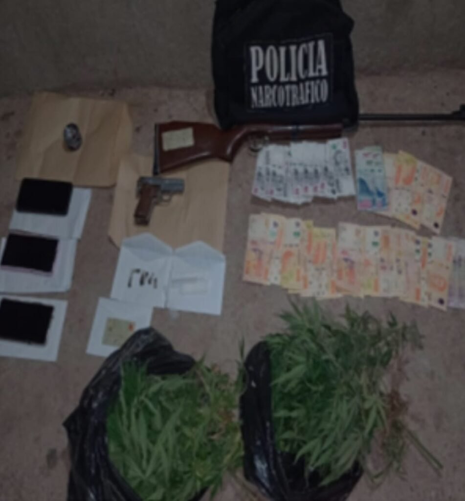 Decomisaron sustancias, armas de fuego, dinero en efectivo y Chachos en Capital