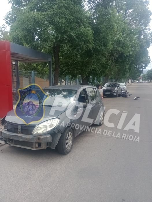 Choque en cadena dejó una motociclista hospitalizada