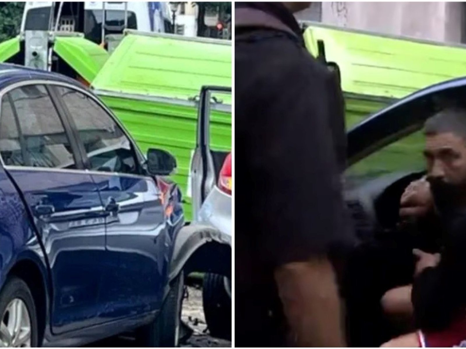 Chocó, dio positivo en el test de alcoholemia y volvió a colisionar cuando intentó subir el auto a la grúa: "Se me fue el pedal"