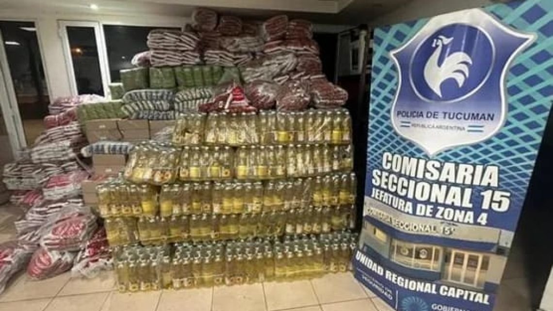 Encontraron alimentos que serían de Capital Humano en un allanamiento por violencia de género