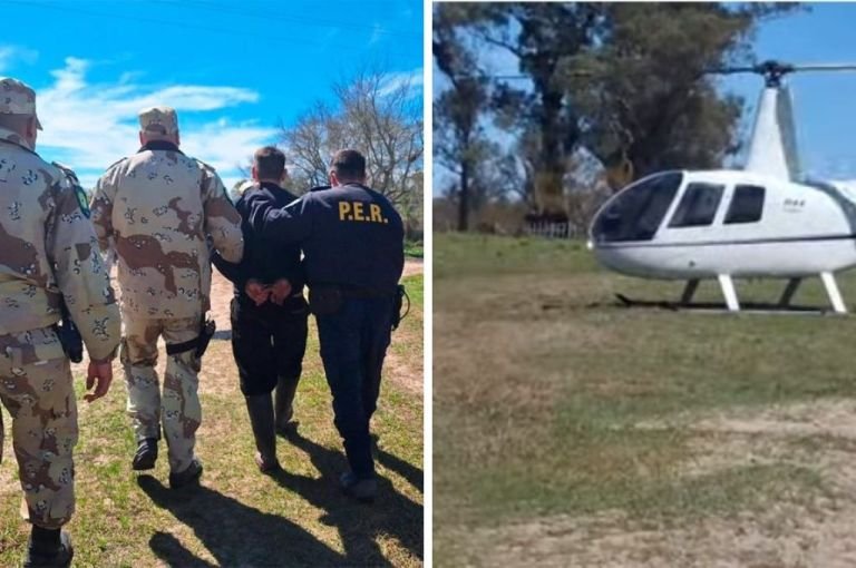 Espectacular persecución aérea apoyó la detención de un cuatrero en camioneta