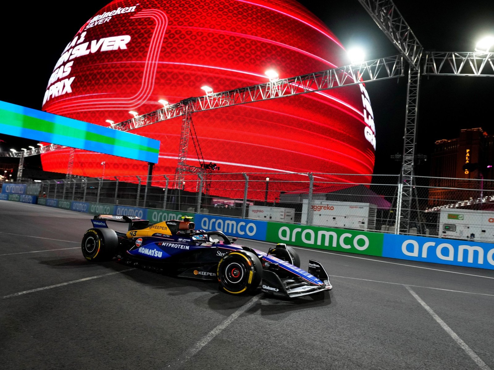 Franco Colapinto cerró la primera jornada del GP de Las Vegas de Fórmula 1 algo relegado en el clasificador pero con mucha información