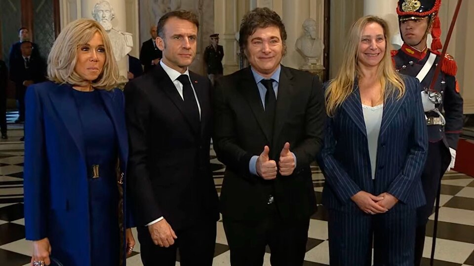 Javier Milei recibió a Emmanuel Macron en la Casa Rosada | La visita del presidente de Francia a la Argentina