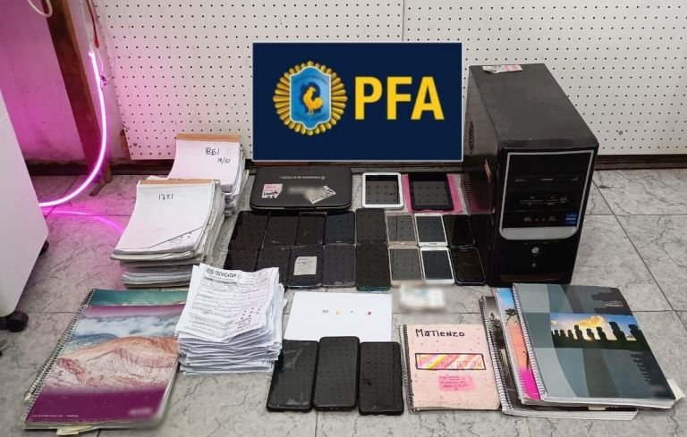 La Policía Federal Argentina desarticuló una banda que desbloqueaba teléfonos celulares robados