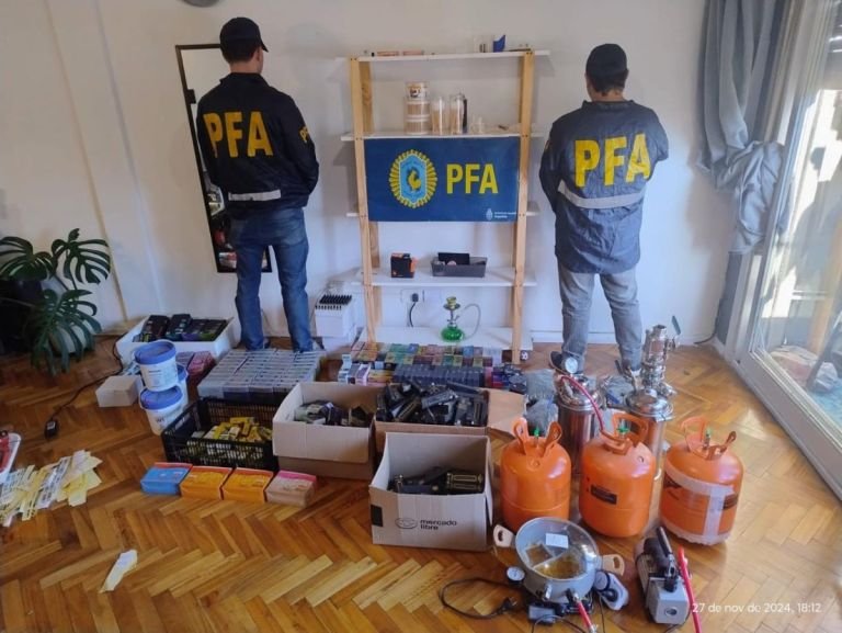 La Policía Federal Argentina secuestró una gran cantidad de drogas de diseño