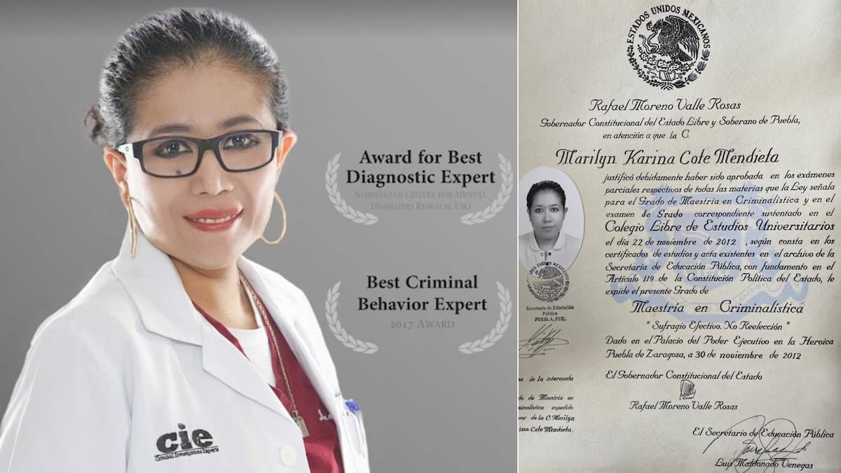 La Secretaría de Salud de Puebla da un ultimátum a Marilyn Cote para demostrar que es médico