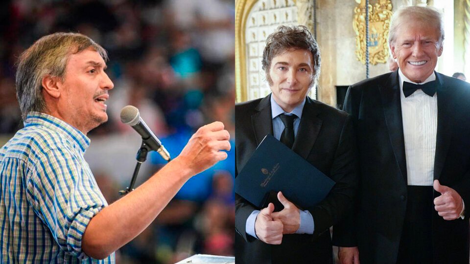 “Lo veía saltar como koala a los brazos del presidente de Estados Unidos” | Máximo Kirchner contra Milei