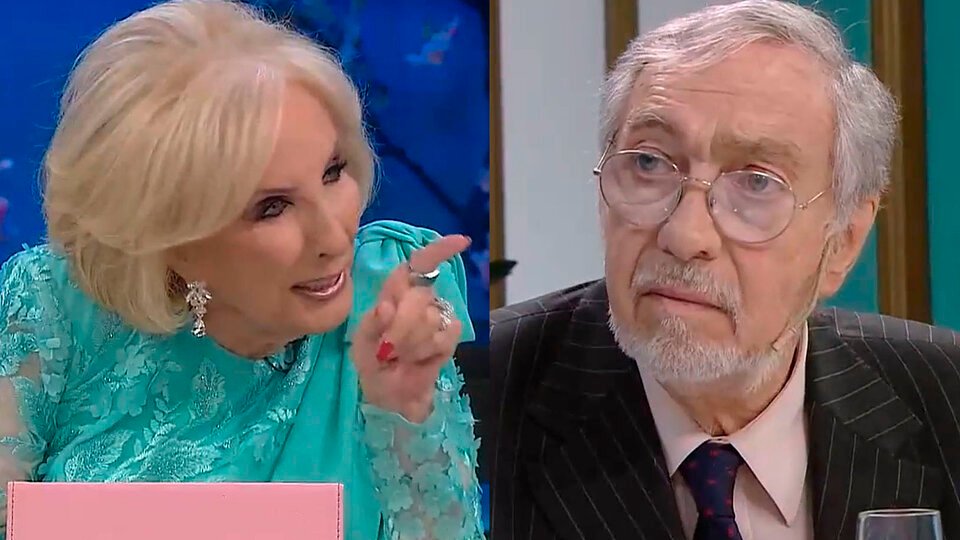Mirtha Legrand dejó balbuceando a Luis Brandoni | Le reprochó haberla criticado por defender al INCAA
