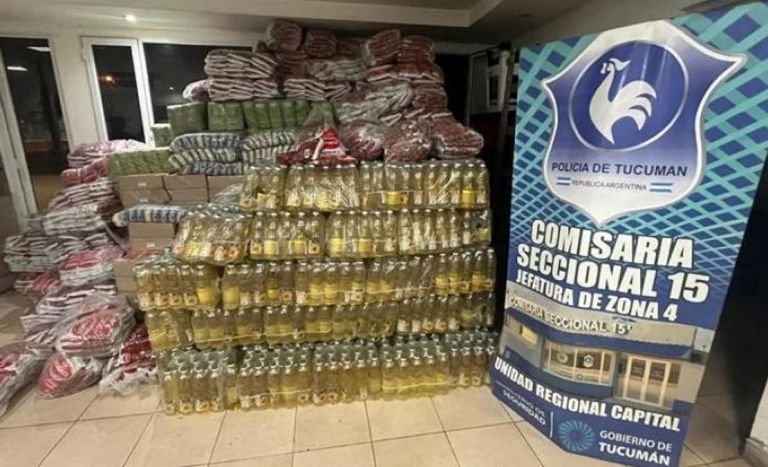 Tucumán: Encuentran 40 mil kilos de alimentos en el domicilio de un hombre acusado por violencia de género