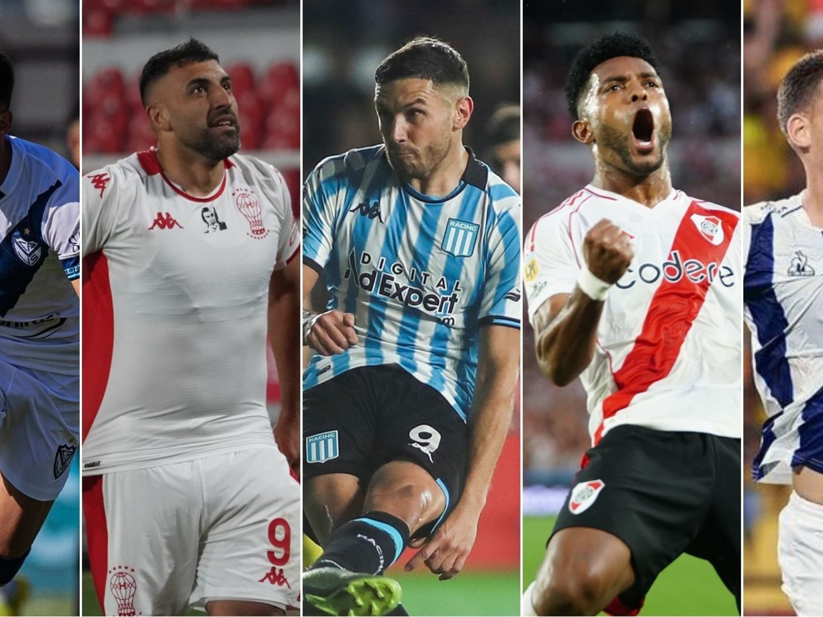 Vélez manda con Huracán, Racing y Talleres al acecho y con River golpeado y relegado