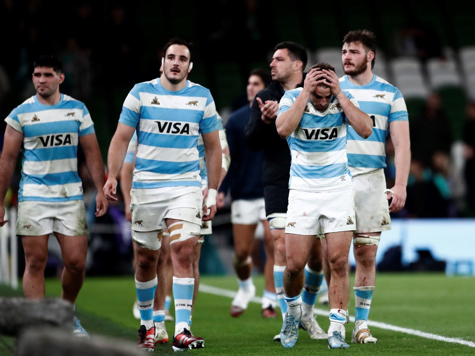 a puro tackle y con mucho coraje, dieron batalla hasta el final pero no pudieron con Irlanda