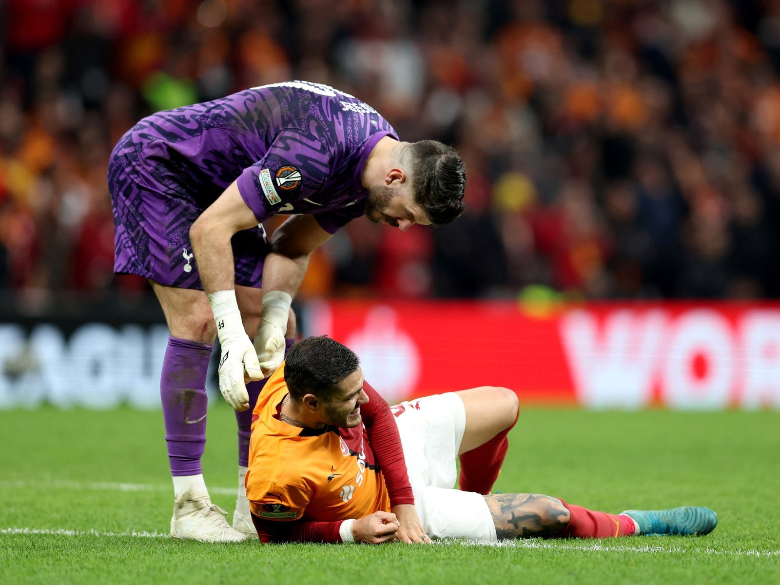 así fue el momento de la lesión