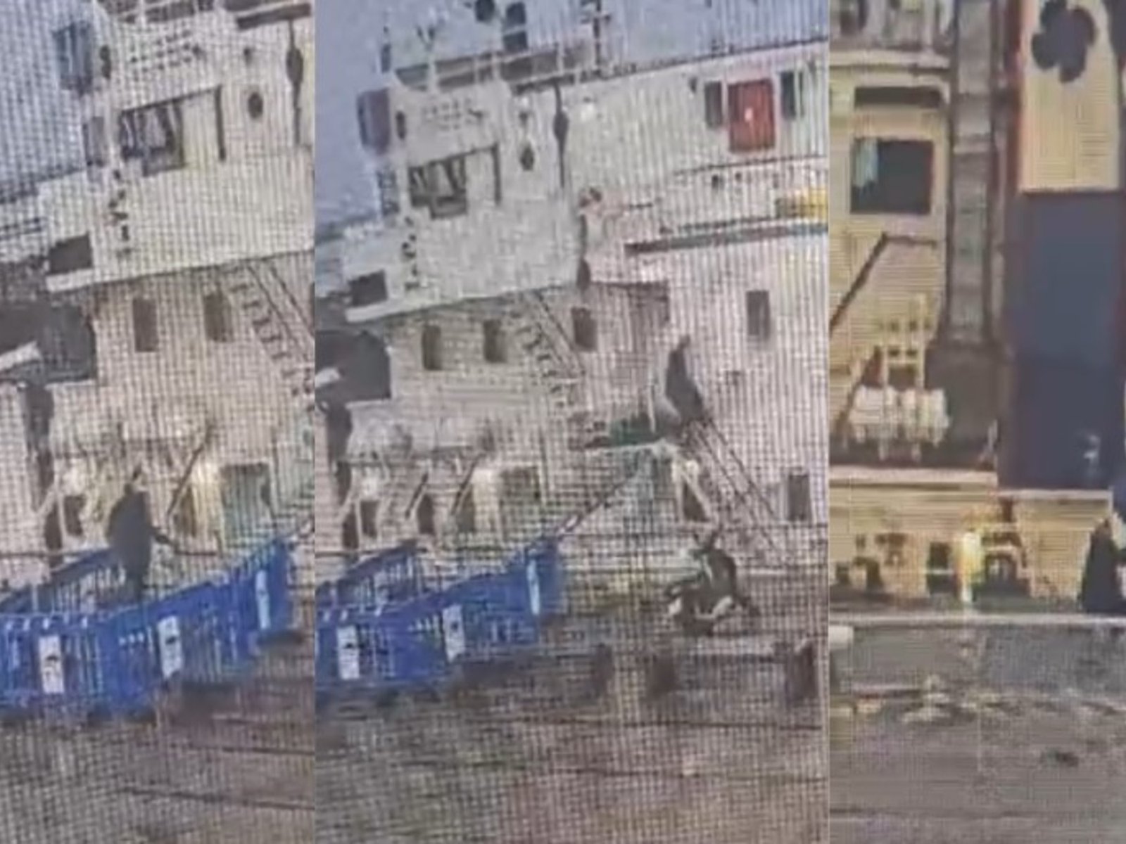así ingresó el intruso al buque amarrado en el puerto de Bahía Blanca