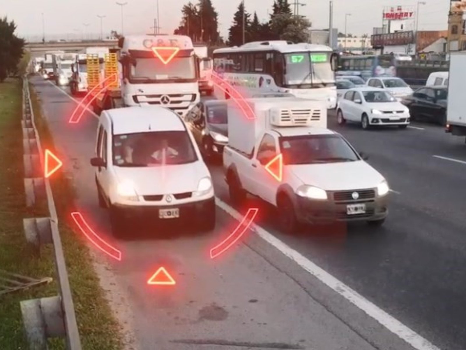 banquina y exceso de velocidad, las más caras