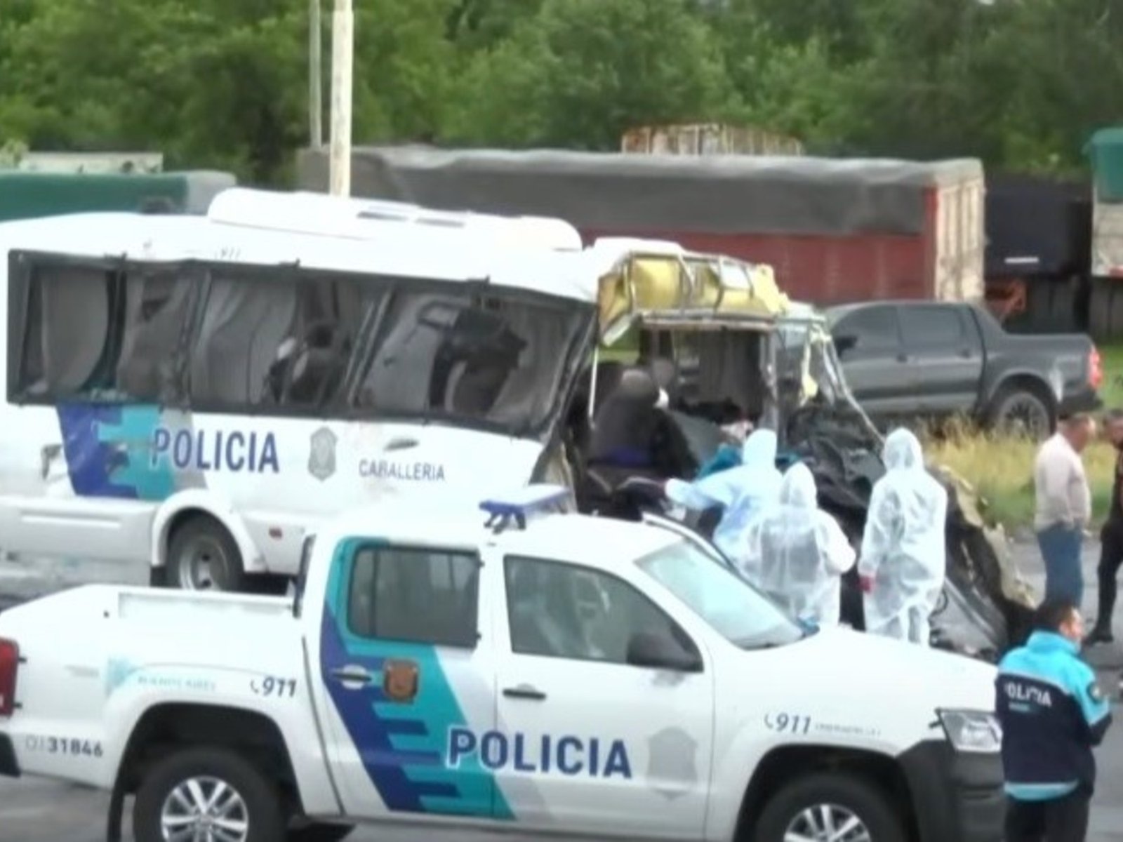 bronca en la Bonaerense por la muerte de cuatro policías que iban a cubrir un partido a 700 km