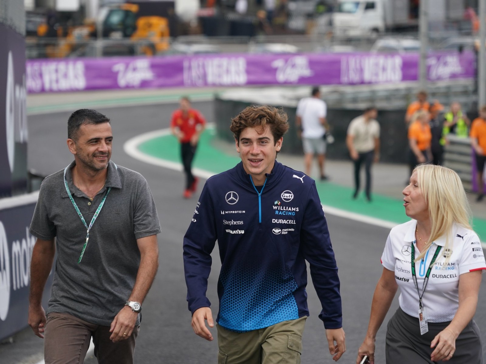 el día 1 de acción en Interlagos con el piloto argentino de Williams