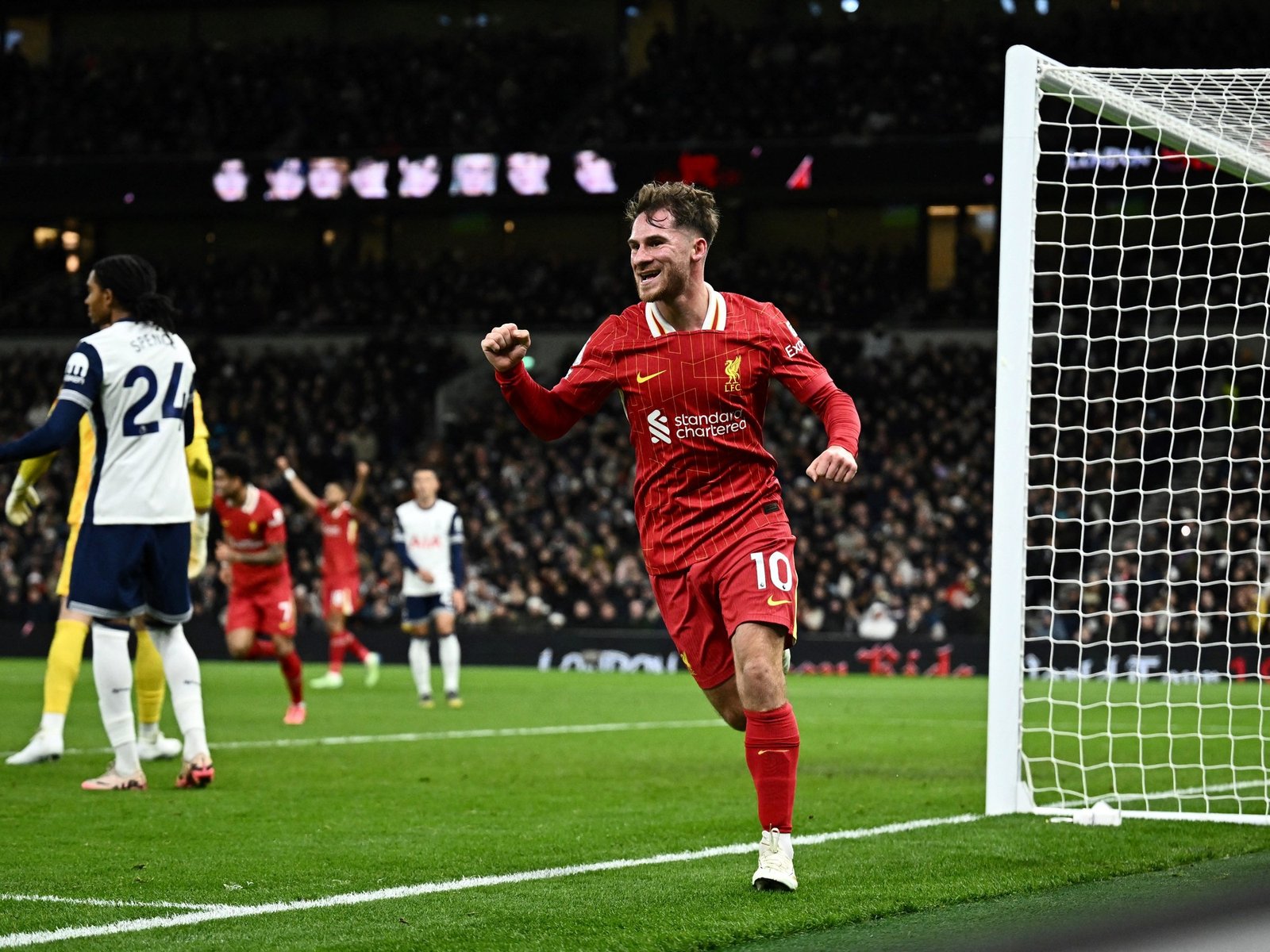 Alexis Mac Allister volvió al gol en en el partidazo que Liverpool le ganó a Tottenham por la Premier League