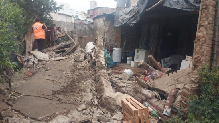 Comodoro: Derrumbe de vivienda sin lesionados