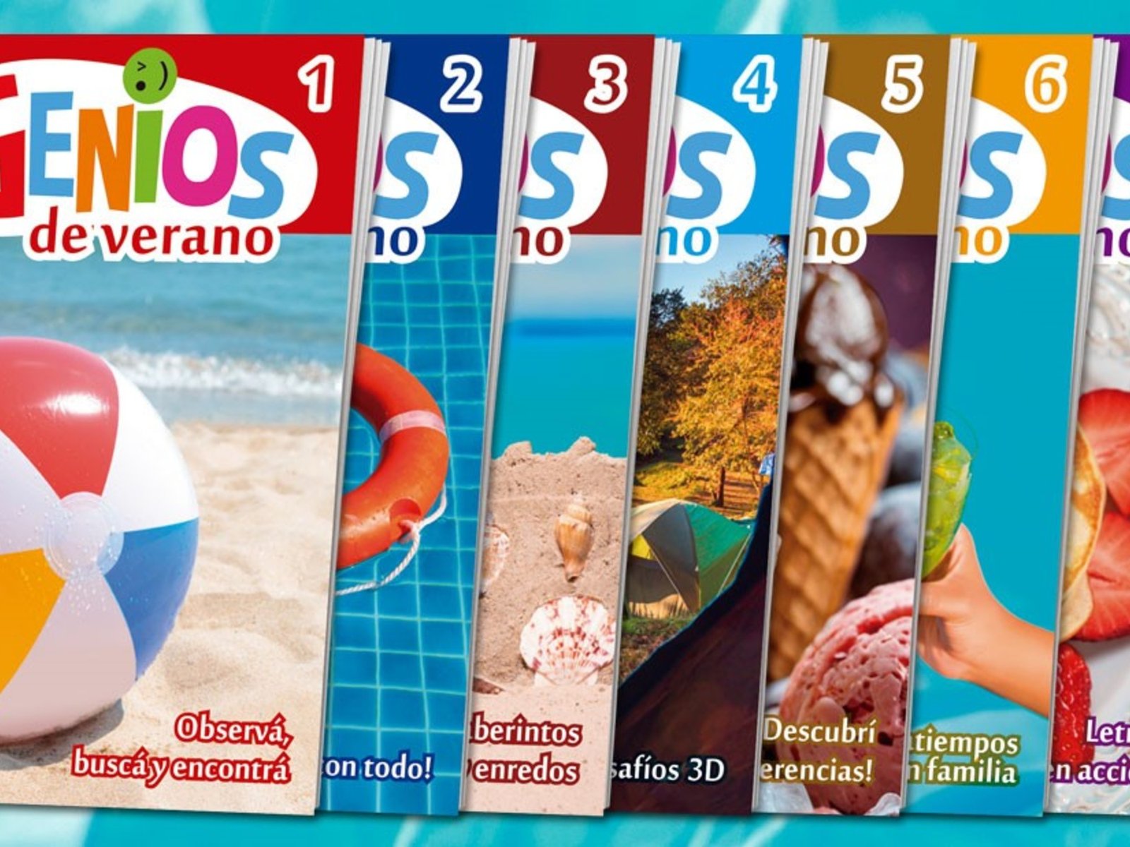 Con una colección de libros de ingenio, la revista Genios acompaña a los chicos en estas vacaciones