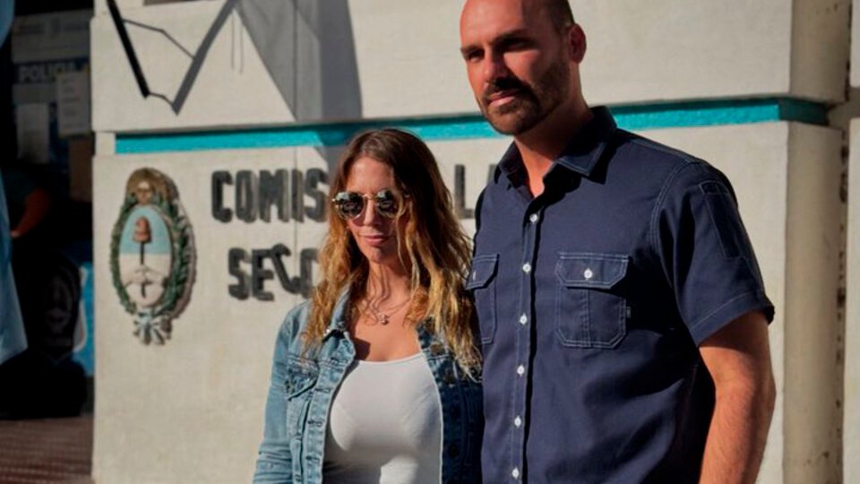 Eduardo Bolsonaro se reunió con los golpistas brasiñelos detenidos