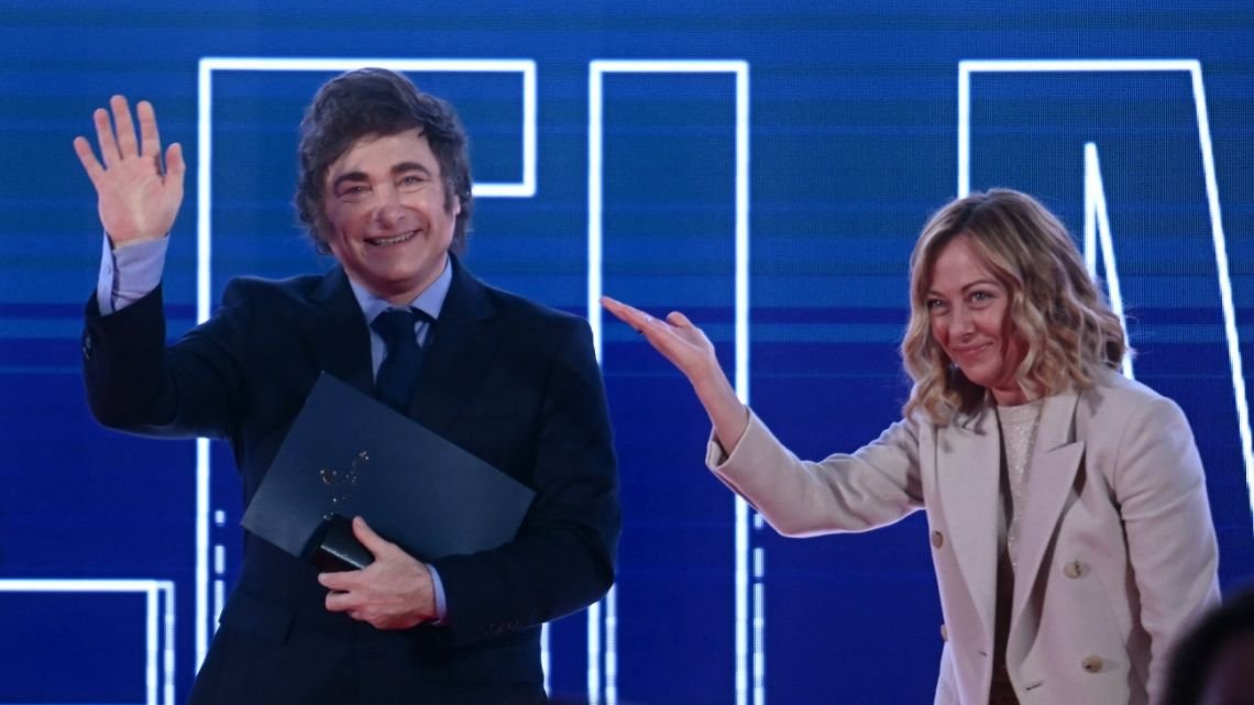 Javier Milei en Italia: brindó un discurso en el Circo Máximo de Roma