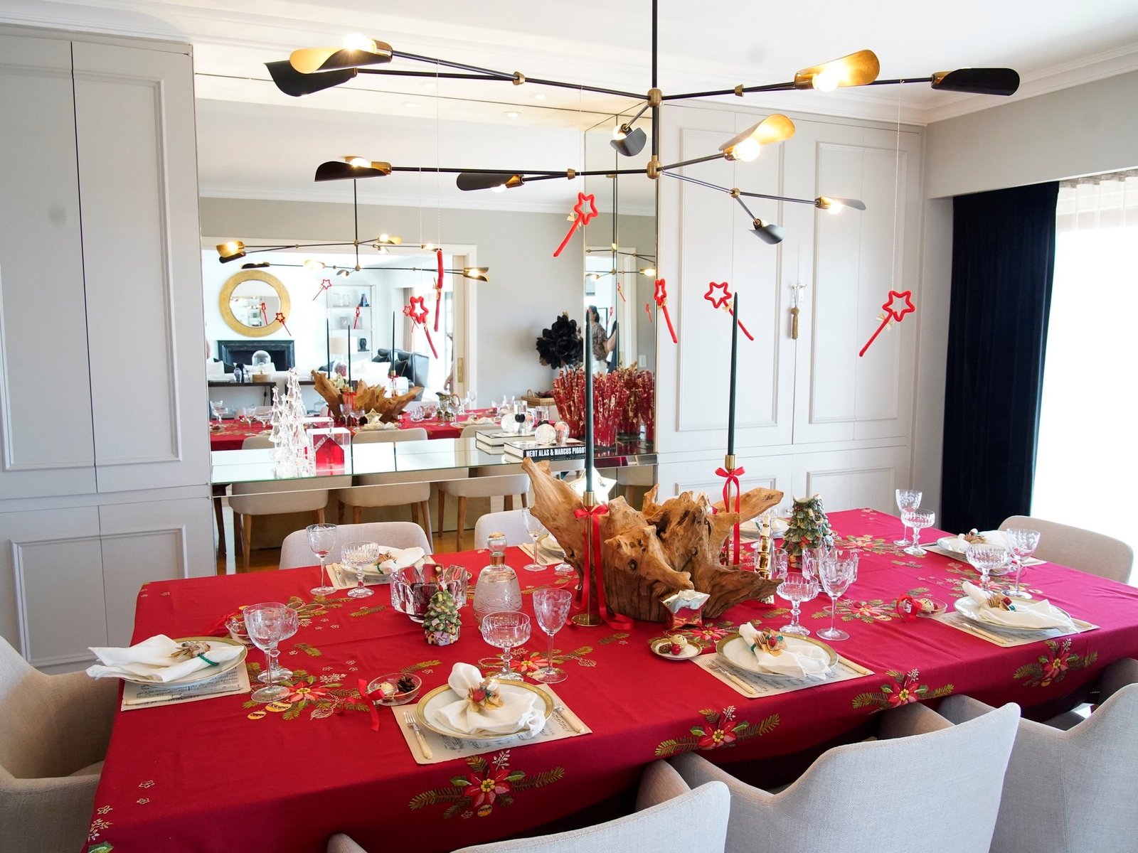 La casa decorada para las Fiestas