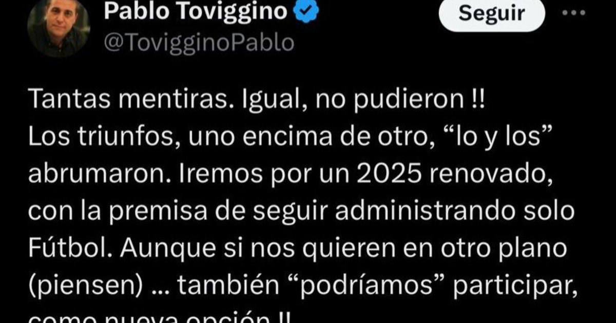 La ironía y el mensaje por las Fiestas de la mano derecha de Tapia :: Olé