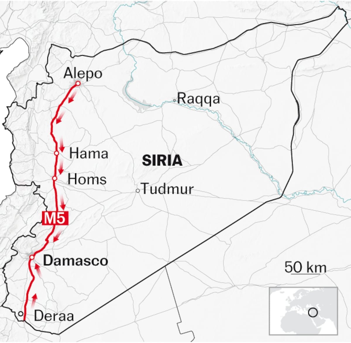 La victoria de los rebeldes de Siria, en mapas | Internacional