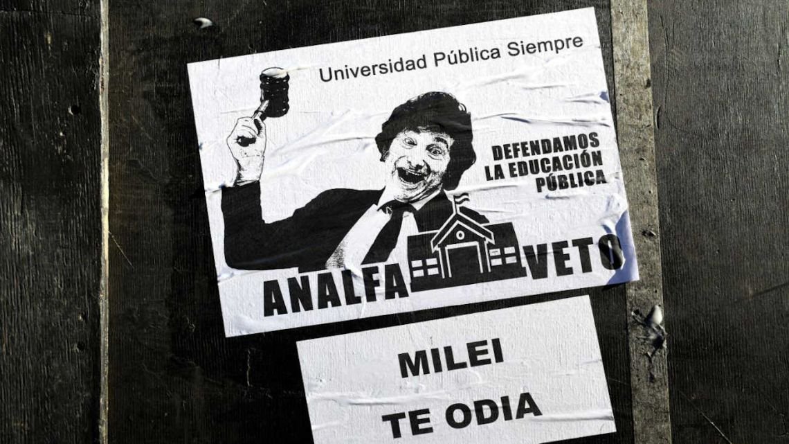 Las universidades cierran el primer año de Javier Milei con un 30% menos de presupuesto