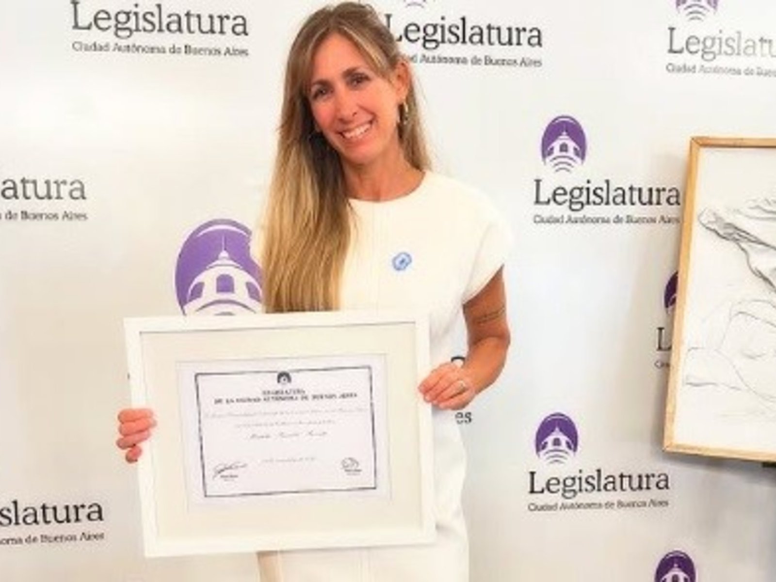 Mariela Renatti (Renatta) fue reconocida por la Legislatura porteña