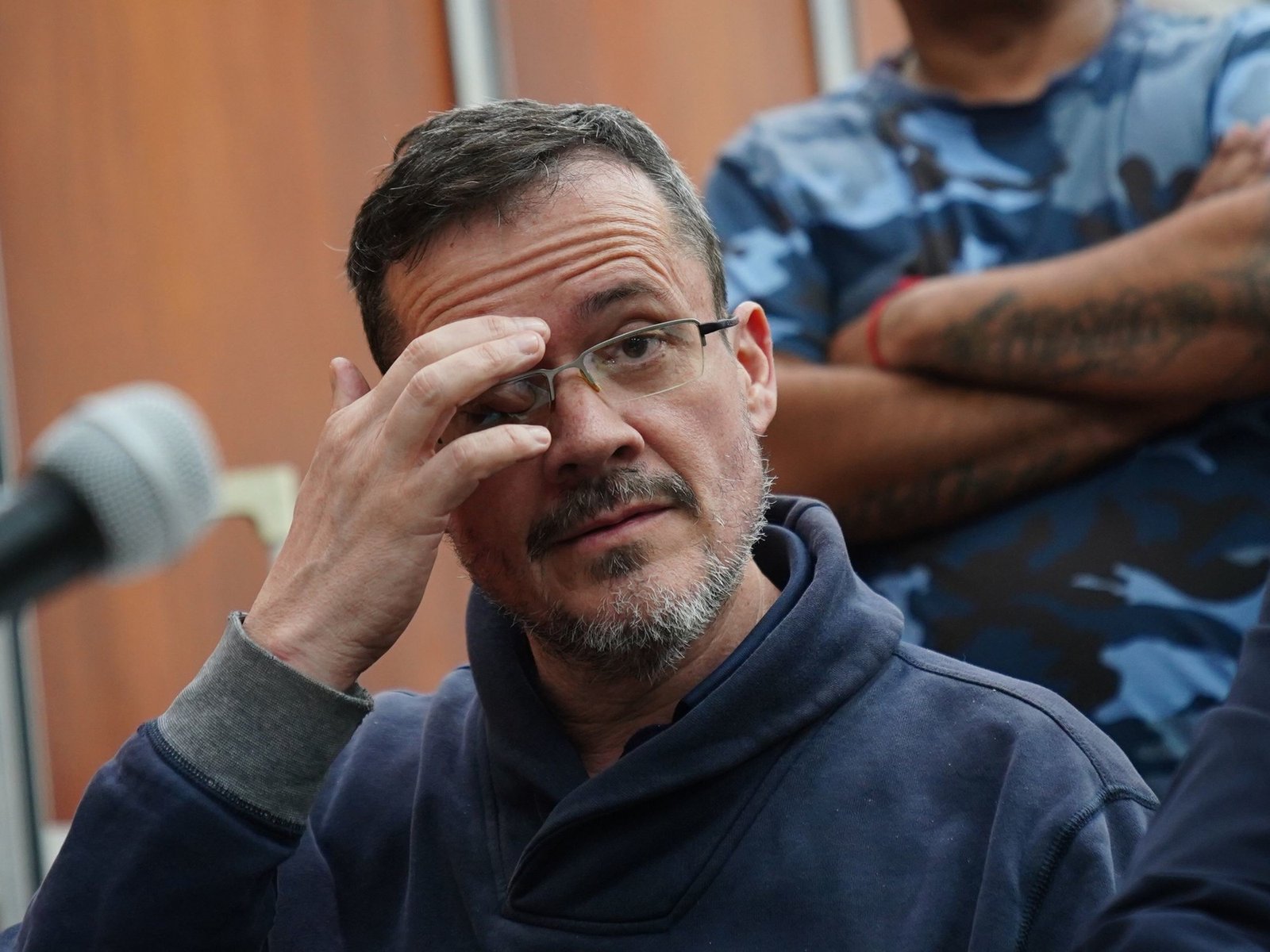 Martín del Río se quebró y lloró en el primer día del juicio en su contra