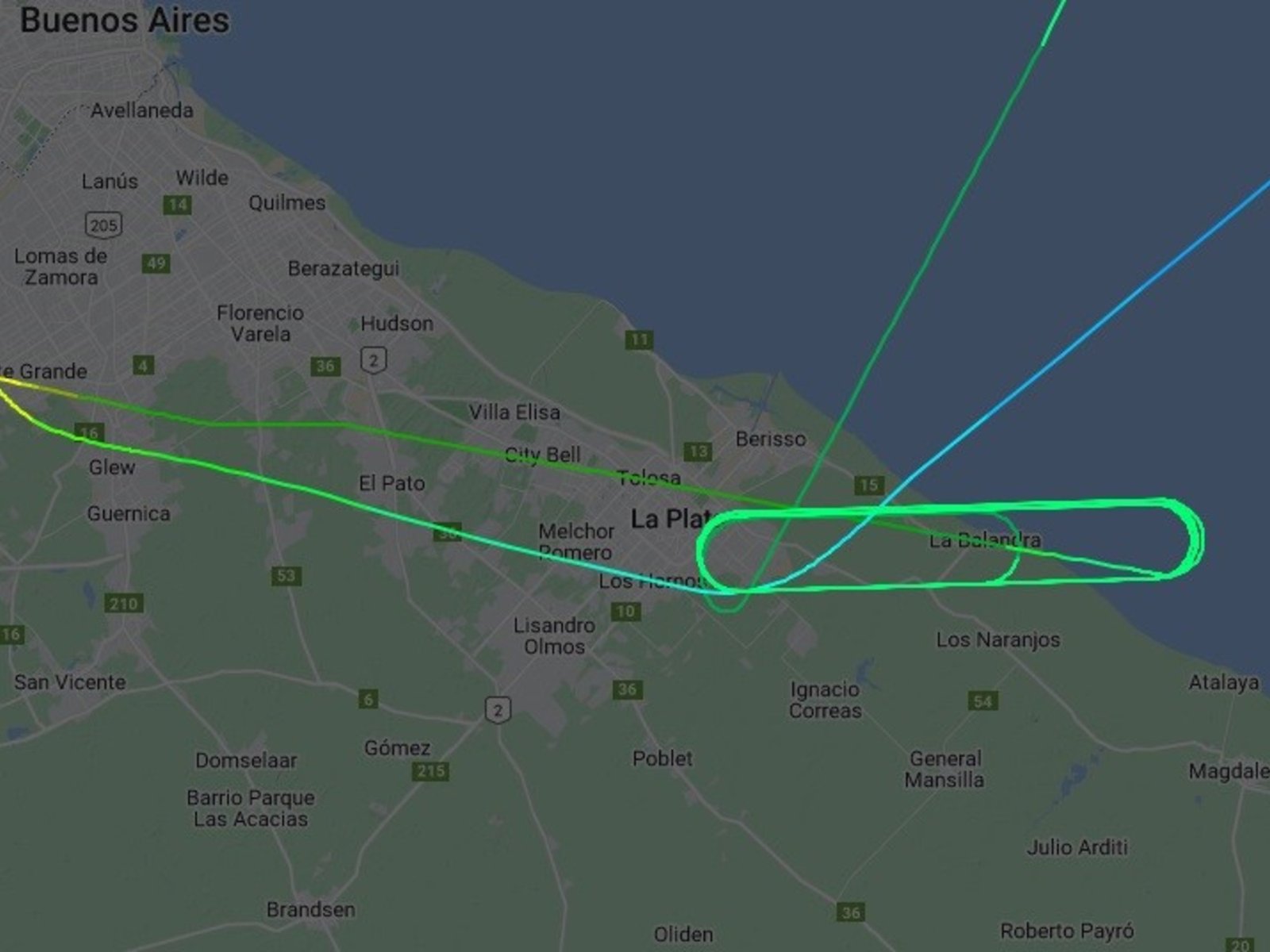 Un avión de Aerolíneas que iba a Madrid tuvo que regresar por una falla y alarmó a los vecinos de La Plata