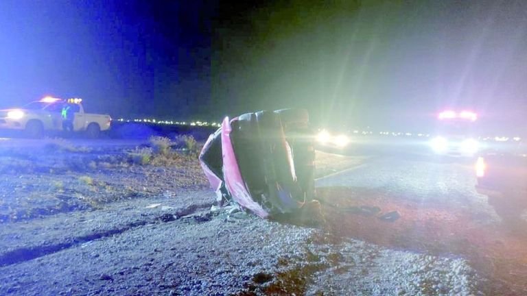 Un hombre y una mujer protagonizaron espectacular vuelco en Las Heras