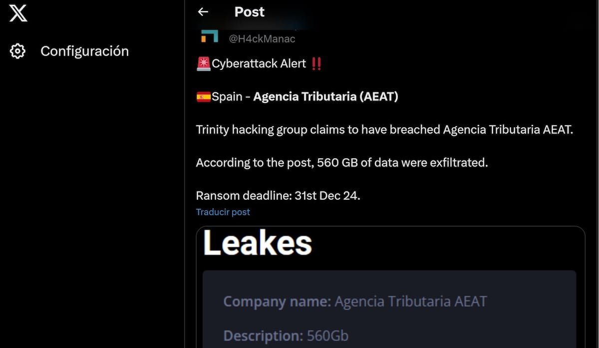 Unos piratas dicen haber robado datos a la Agencia Tributaria y esta responde que no ha detectado brecha alguna | Tecnología