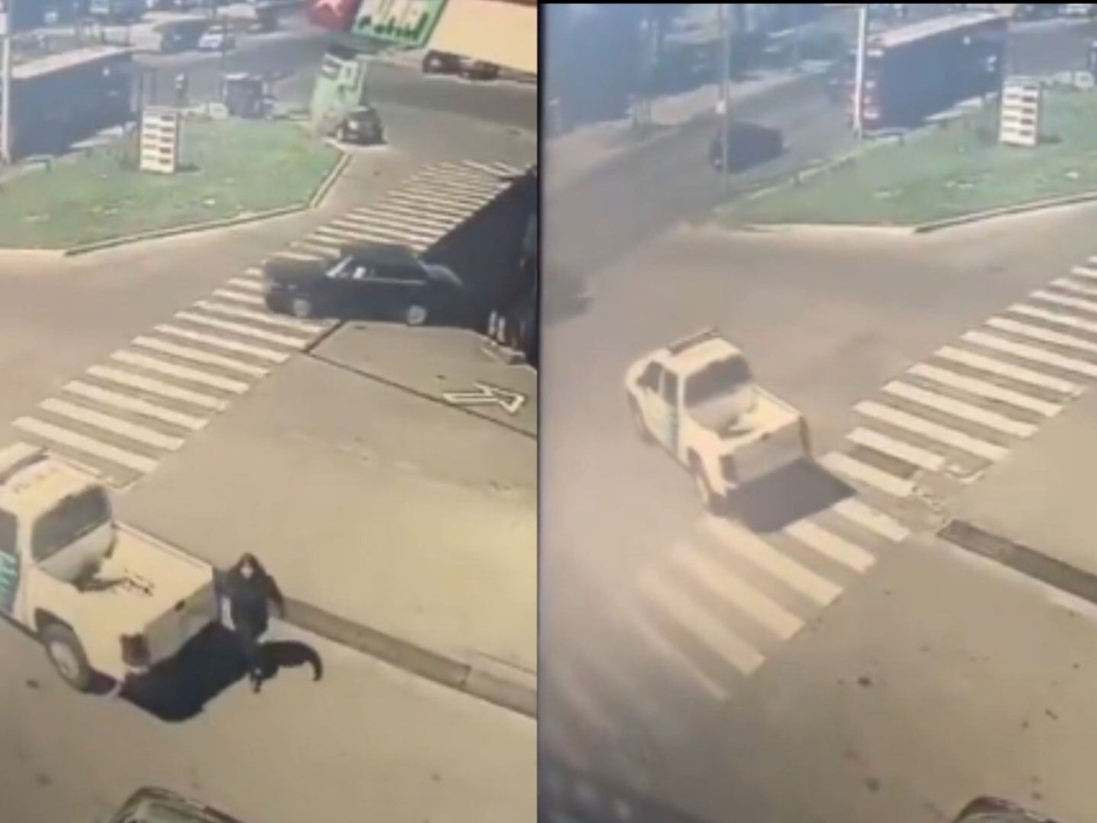 de milagro no provocó un accidente