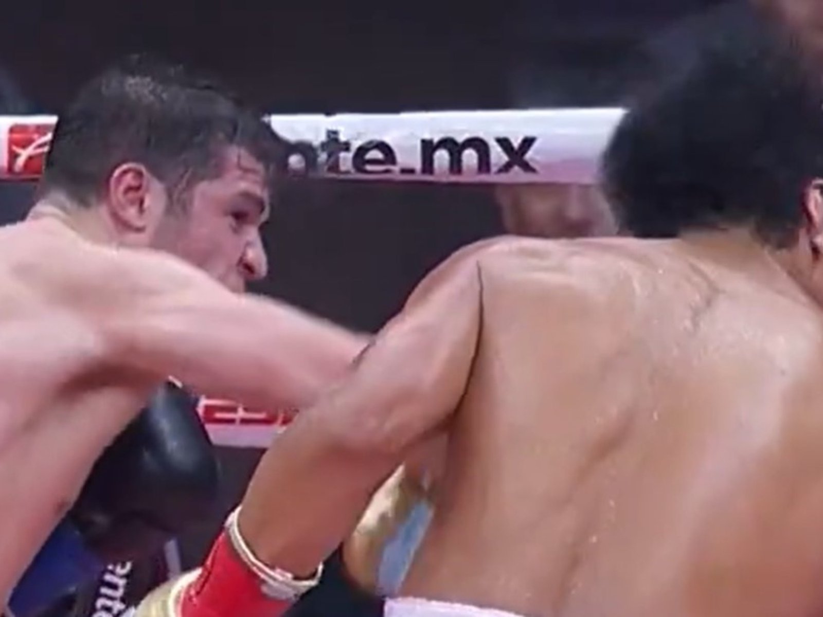 el brutal derechazo de Bruno Surace que mandó a la lona al crédito local Jaime Munguía