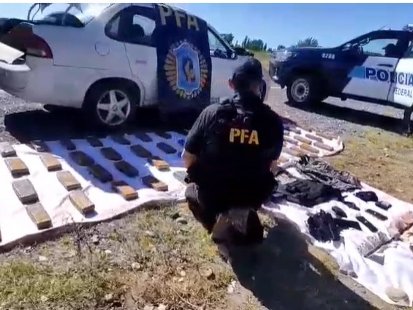 el caso del agente penitenciario que cayó con el baúl del auto lleno de marihuana