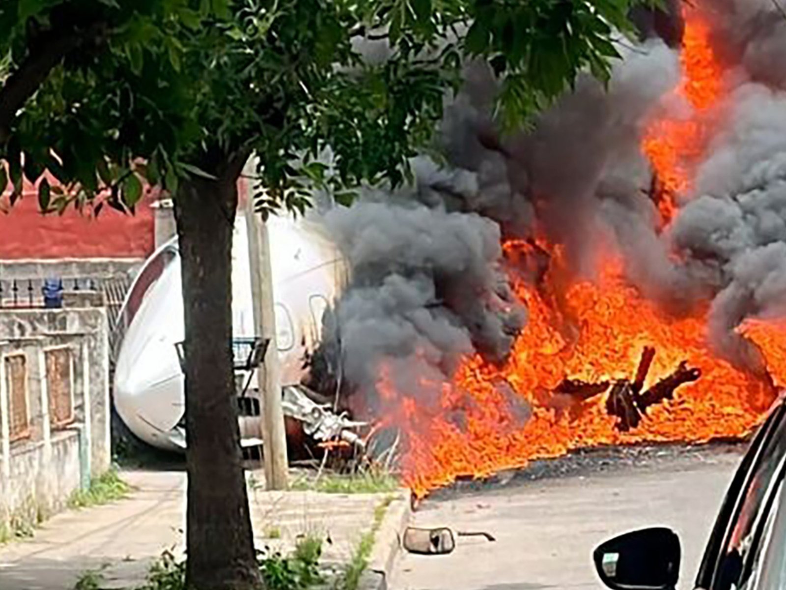 el relato de la dueña de una de las casas en las que se estrelló el avión en San Fernando