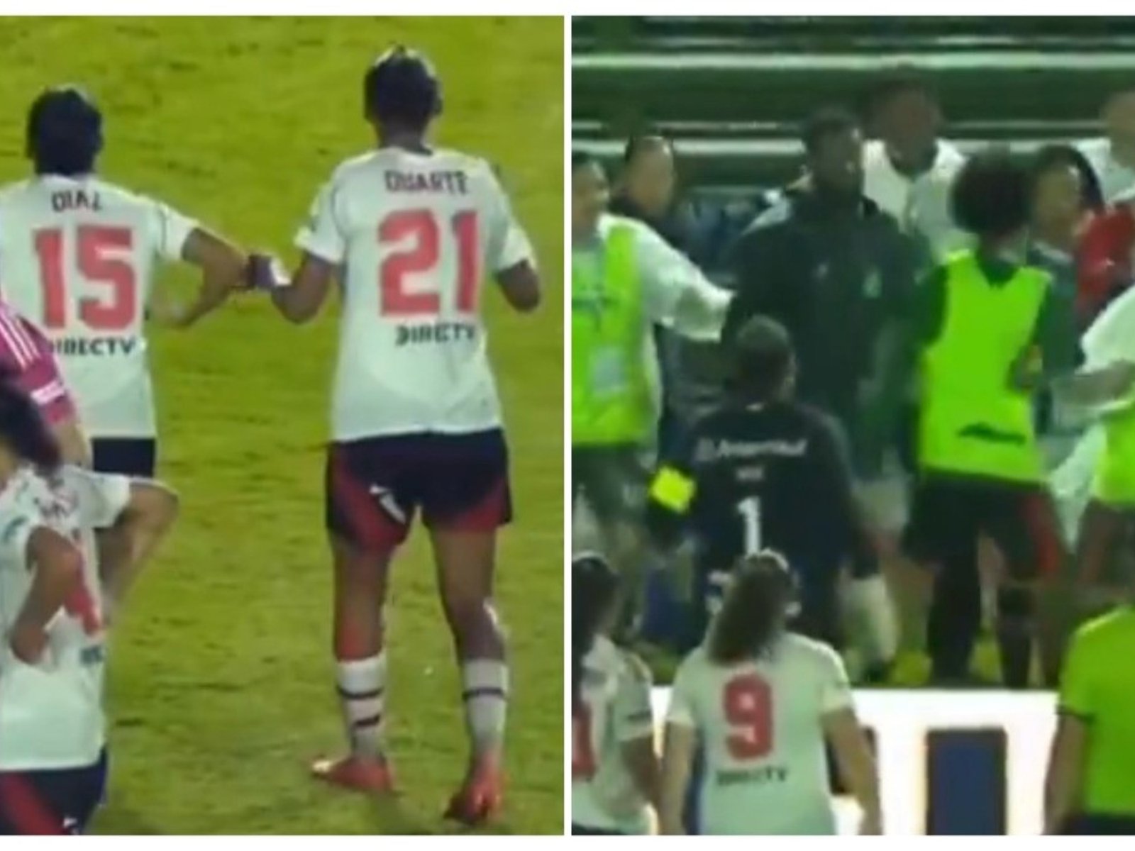 gestos discriminatorios y batalla campal entre jugadoras de River y Gremio en Brasil