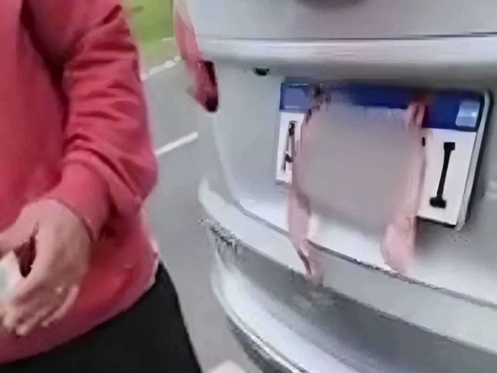 tapó y adulteró las patentes de una camioneta e intentó “arreglar” con los agentes para evadir la multa