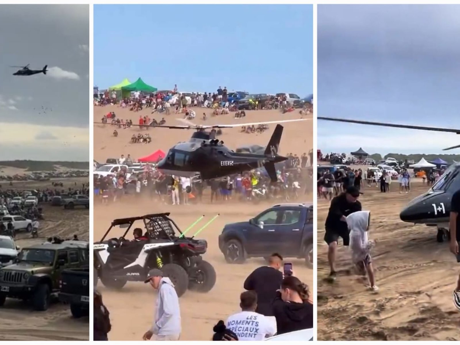 Imputan al piloto del helicóptero que aterrizó en una playa de Pinamar y piden decomisar las 4×4 que entran a correr picadas